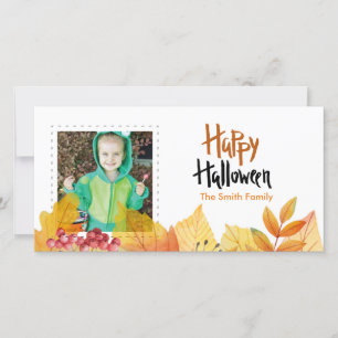 Happy halloween-fotokort julkort