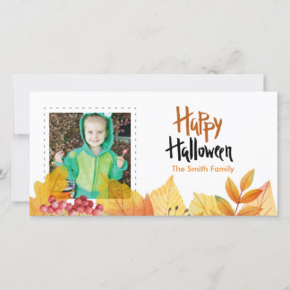 Happy halloween-fotokort julkort