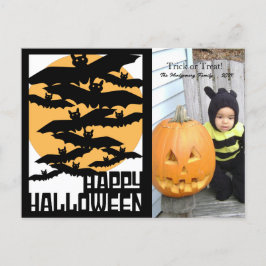 Happy halloween-fotovykort vykort
