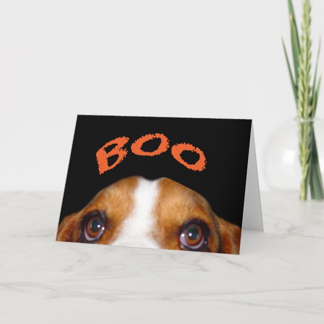 Happy halloween från Holmes, Basset Hound Kort (Framsida)