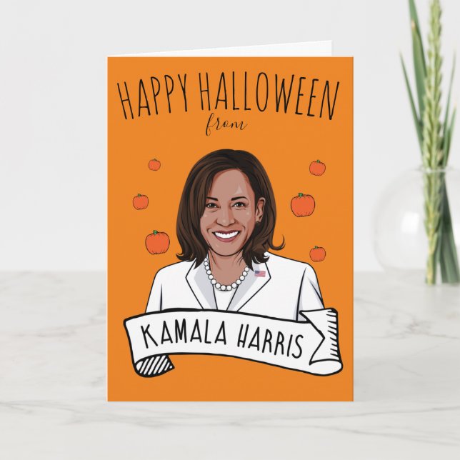 Happy halloween från Kamala Harris Kort (Framsida)