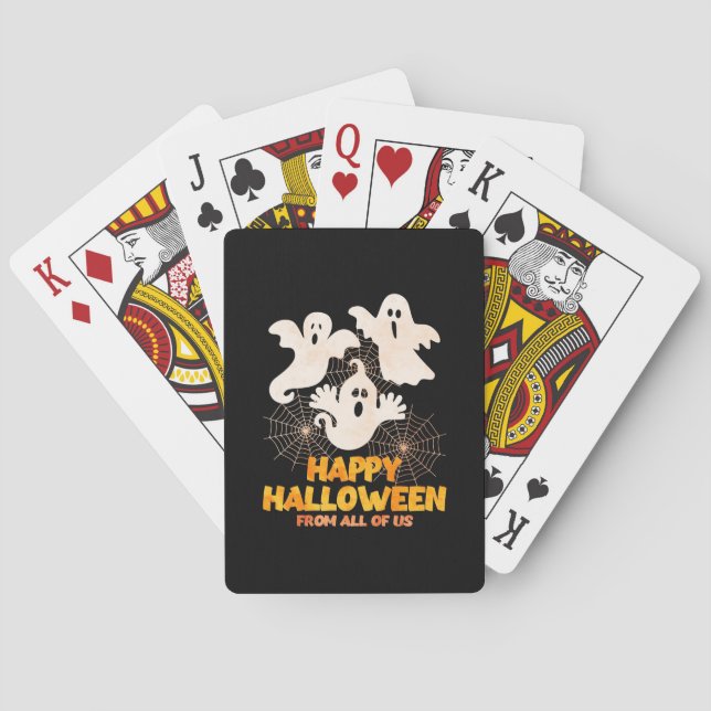 Happy halloween från oss alla casinokort (Baksidan)