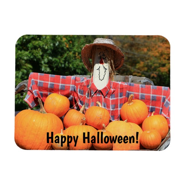 Happy halloween från Pumpkin Patch Magnet (Horisontell)