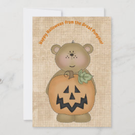 Happy halloween från Underbart Nalle för Pumpkin Kort
