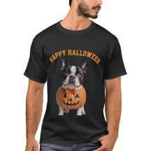 Happy halloween Fransk Bulldog Pumpkin Costume T-S