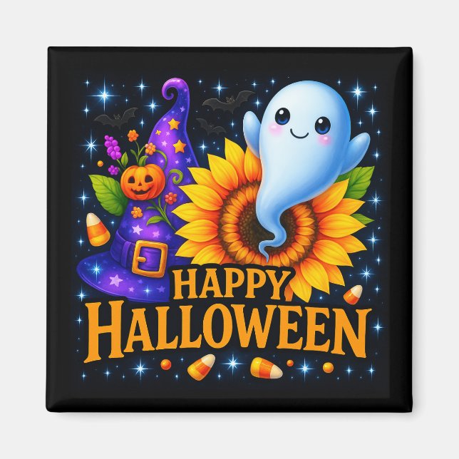 Happy halloween Friendly Ghost Magnet (Framsidan)