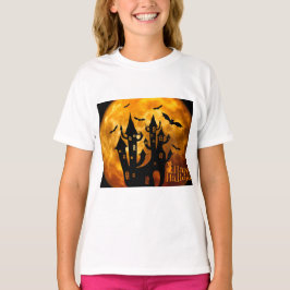 Happy halloween (full måne) t shirt