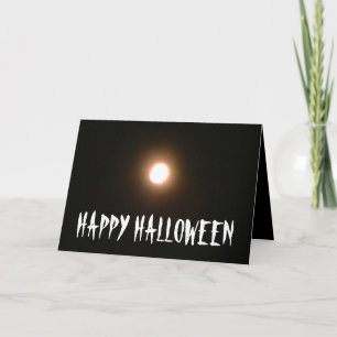 HAPPY HALLOWEEN FULL MOON WEREWOLF-kort Kort