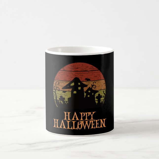 Happy halloween Funny Creepy Character Kaffemugg (Center)