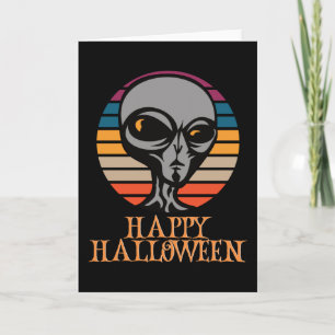 Happy halloween Funny Creepy Character Kort