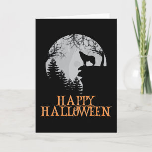 Happy halloween Funny Creepy Character Kort