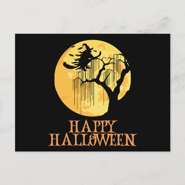 Happy halloween Funny Creepy Character Vykort (Framsida)