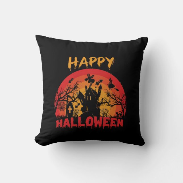 Happy halloween Funny design Kudde (Framsida)
