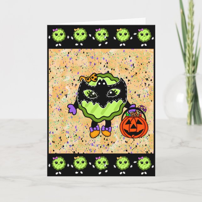 Happy halloween | Funny Helgdag Pickle Kort (Framsida)