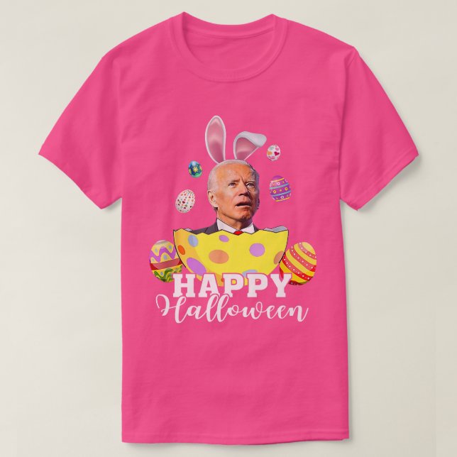 Happy Halloween Funny Joe Biden Easter Holiday Vin T Shirt (Design framsida)