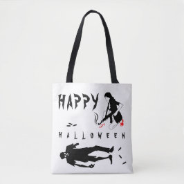 Happy halloween Funny one-of-a-natura-anpassningsb Tygkasse