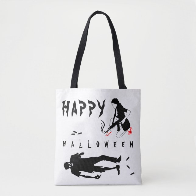 Happy halloween Funny one-of-a-natura-anpassningsb Tygkasse (Framsida)