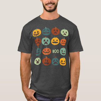 Happy halloween Funny Pumpink Ansikte Boo Hallowee T Shirt