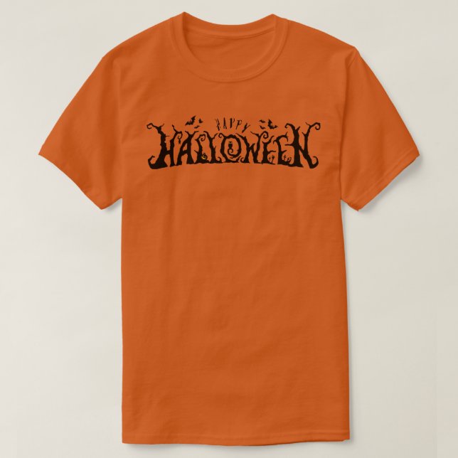 Happy halloween Funny Slogan Lettering T Shirt (Design framsida)