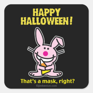 Happy halloween! fyrkantigt klistermärke
