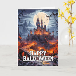 Happy halloween | Gammal kantad mansion Kort