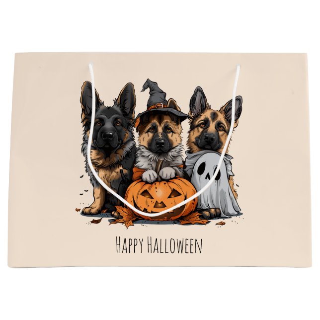 Happy halloween German Shepherd Hundar (Framsidan)