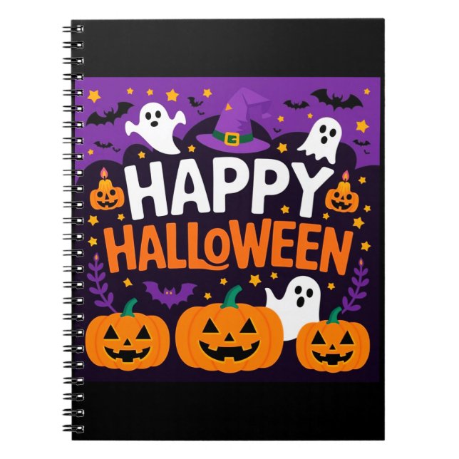 Happy halloween ghost anteckningsbok (Framsidan)