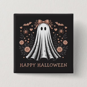 Happy halloween Ghost Girl Button Knapp