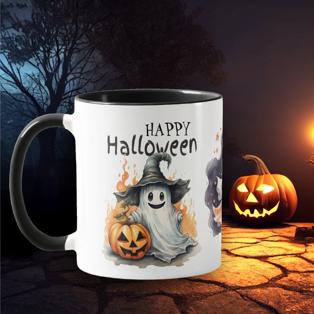 Happy halloween Ghost Kids Mugg (Skapare uppladdad)