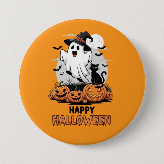 Happy halloween Ghost Knapp (Framsida)