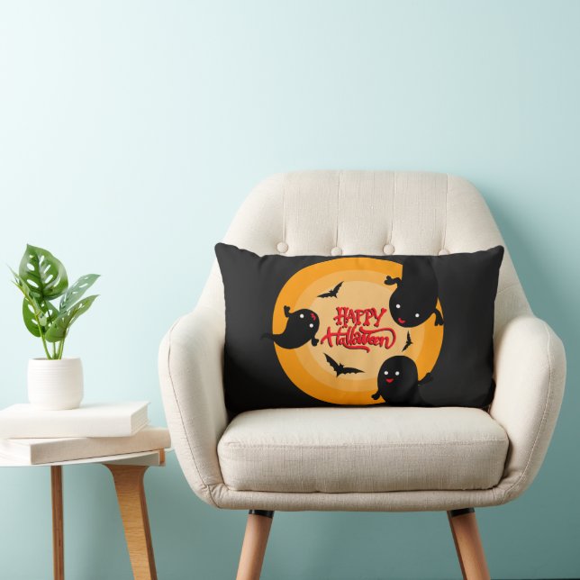Happy halloween Ghost Lumbarkudde (Stol)