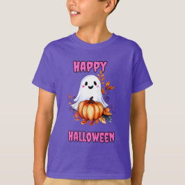 Happy halloween Ghost Rosa T Shirt
