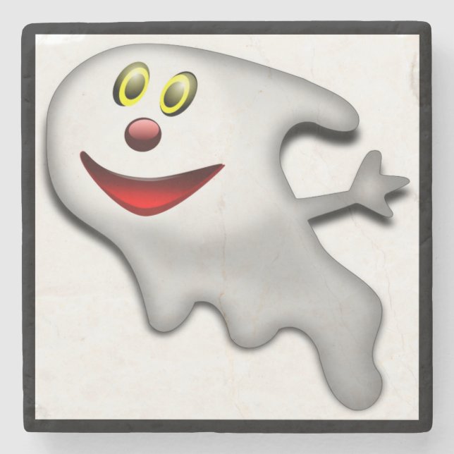 ’HAPPY HALLOWEEN’ GHOST STENUNDERLÄGG (Framsidan)