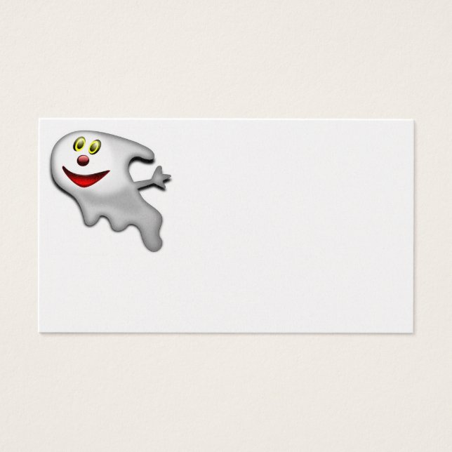’HAPPY HALLOWEEN’ GHOST VISITKORT (Framsidan)