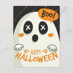 Happy halloween Ghost Vykort