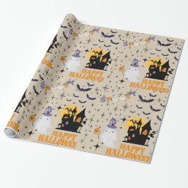 Happy halloween Ghost Wrapping Papper Presentpapper