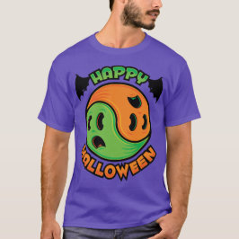 Happy halloween Ghost Yin-Yang T Shirt
