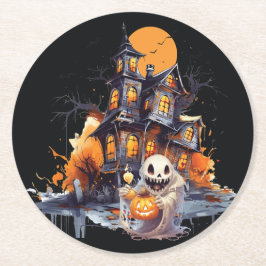 Happy halloween Ghoul Underlägg Papper Rund