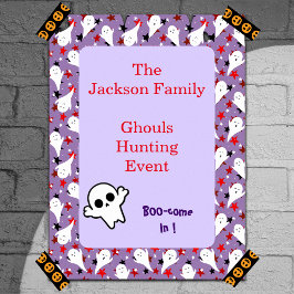 Happy halloween Ghouls Hunting Party Customize Poster