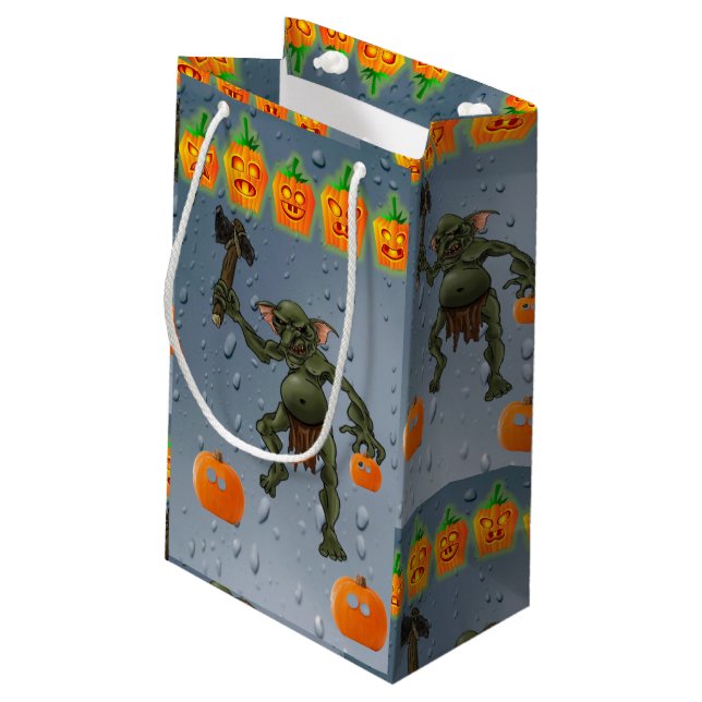Happy halloween Gift Bag Goblin (Baksidan Vinklad)