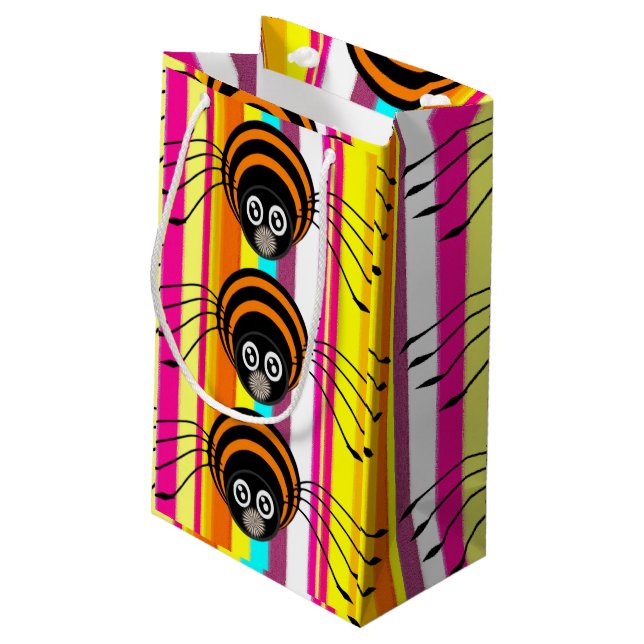 Happy halloween Gift Bag, Spider (Baksidan Vinklad)