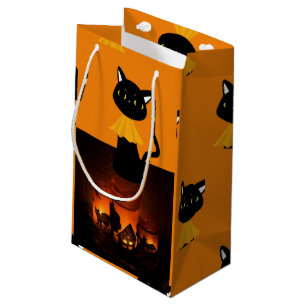 Happy halloween Gift Bag, svart katt