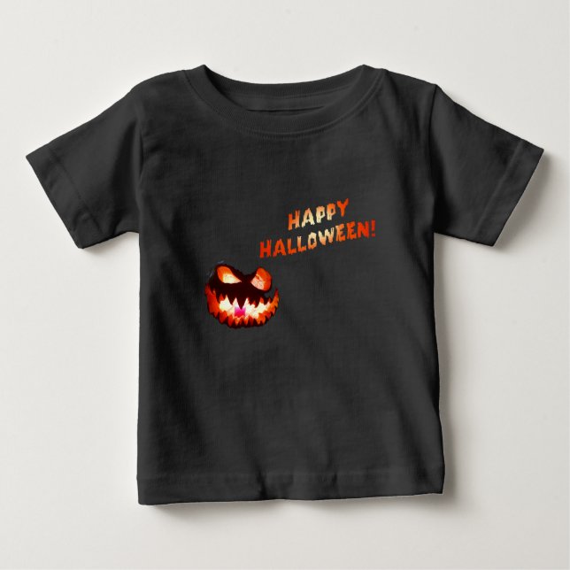 HAPPY HALLOWEEN - Glowing Jack-O-Lantern Tee (Framsida)