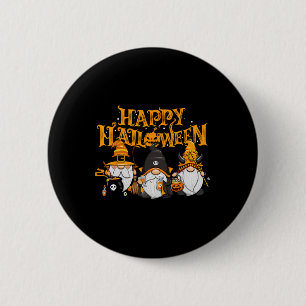 Happy halloween Gnomes Autumn Pumpkin Fall Helgdag Knapp