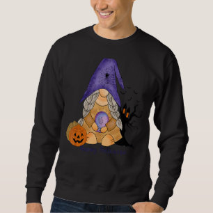 Happy halloween Gnomes Halloween Vibes Lycklig Hal Lång Ärmad Tröja