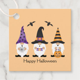 Happy halloween Gnomes Lila Orange Gåvor Etiketter