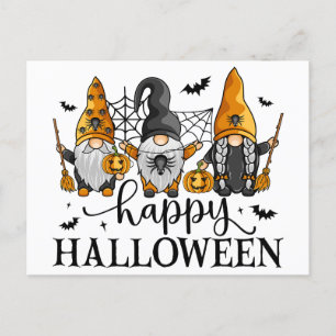 Happy halloween Gnomes Vykort