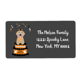 Happy halloween Golden Retriever Taloky Ghost Boo Fraktsedel