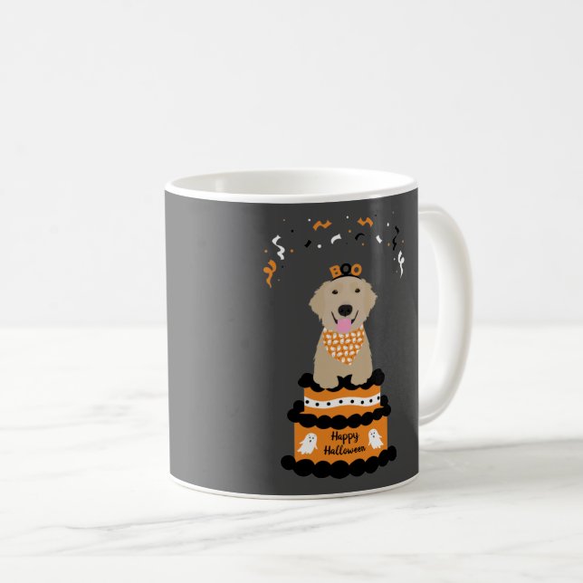 Happy halloween Golden Retriever Taloky Ghost Boo Kaffemugg (Framsida höger)