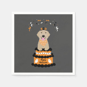Happy halloween Golden Retriever Taloky Ghost Boo Pappersservett